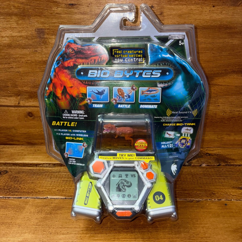 Jakks Pacific Bio Bytes Digital Pet T-Rex Series 1 Virtual Battle Game NIB 80438